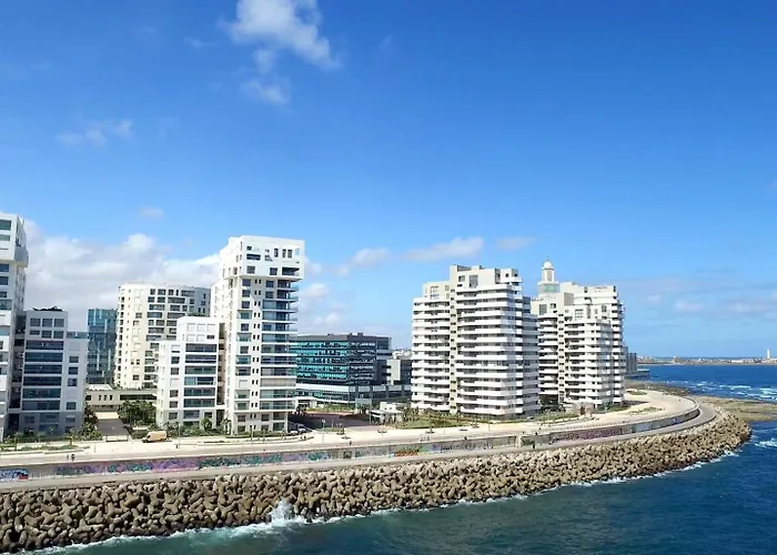 Magnifique Appartement Pleine Vue Mer Marina Casablanca